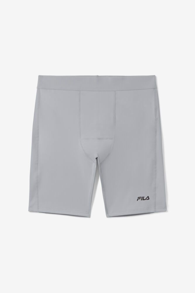 Fila Shorts Marathon Compression Mens Grey - India YQP-760482